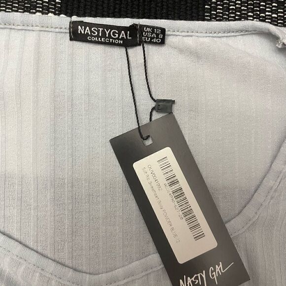 Nasty Gal Soft Rib Sweetheart Bodysuit NWT Size 8 - Picture 3 of 5